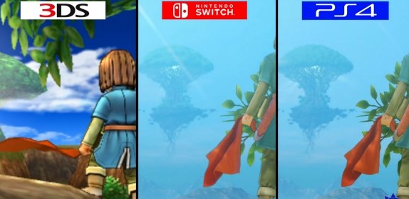 勇者斗恶龙11多平台画面对比 Switch与PS4帧数一样稳定