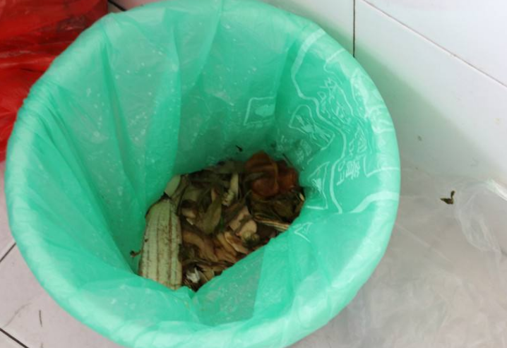 盛放厨余果皮的垃圾袋是属于什么垃圾？是干垃圾还是湿垃圾？