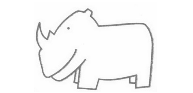 QQ画图红包怎么画犀牛 QQ画图红包犀牛画法一览 