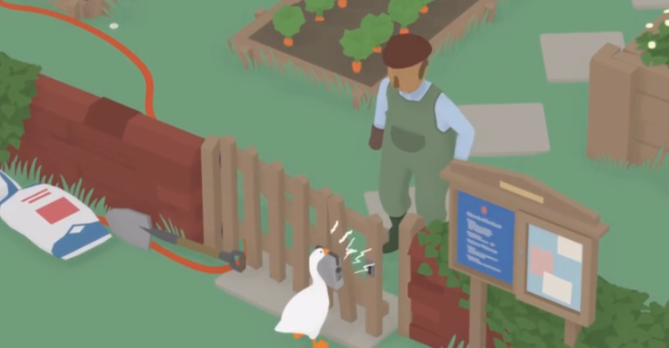 大鹅模拟器把园丁锁在花园外隐藏任务怎么做？