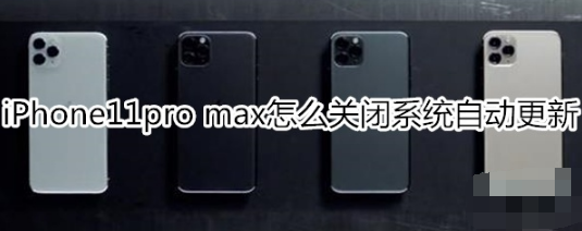 iPhone11pro max如何关闭系统自动更新