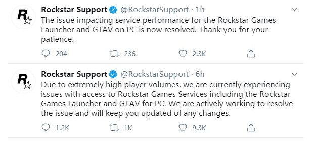 gta5游戏服务器被挤爆官方正在修复ing