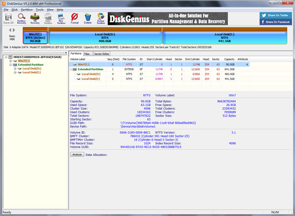 DiskGenius Pro专业版(附有效KEY) v5.4.0.1124