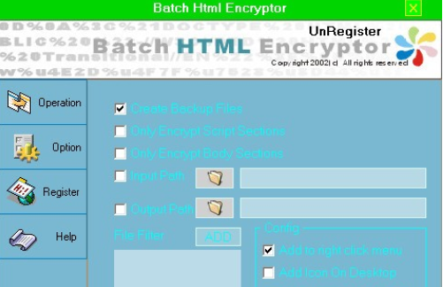 Batch HTML Encryptor