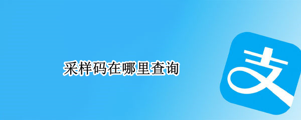 支付宝核酸检测码在哪查看