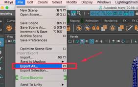 autodesk maya如何导出obj