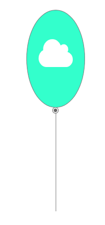 使用Axure RP 8绘画出一只漂亮气球图形的具体操作方法