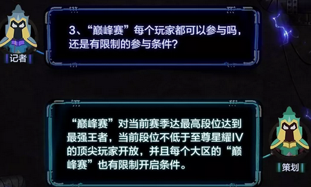 王者荣耀巅峰赛参与条件一览