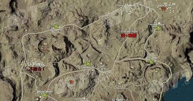 绝地求生刺激战场沙漠地图哪里最肥 沙漠地图资源一览