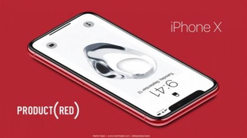 苹果iPhone X要推出新配色 中国红高清渲染图