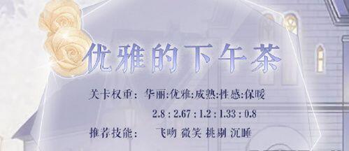 奇迹暖暖优雅的下午茶怎么搭配？通关攻略详情介绍
