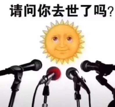太阳请问你去世了吗表情包
