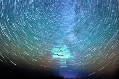PS怎么做星轨效果