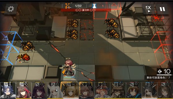明日方舟突袭4-7清左侧打法思路分析