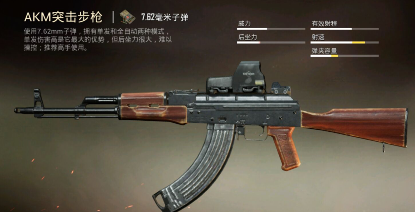 和平精英枪械搭配AKM和平精英枪械AKM配件搭配