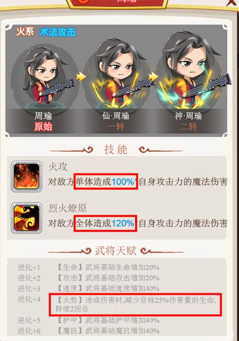 萌三国周瑜技能属性介绍