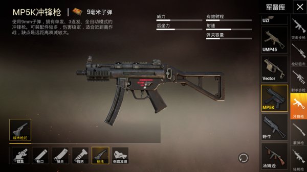 和平精英新枪MP5K性能好不好？新枪MP5K性能分析