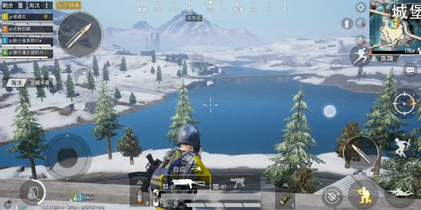 和平精英雪地城堡落地在哪架枪最好？城堡架枪点位置推荐