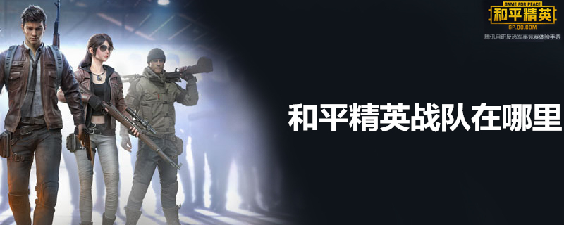 和平精英怎么加入战队？和平精英战队位置分享