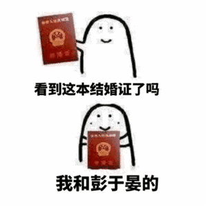 【抖音看见这本结婚证了吗我和xxx的表情包】高清无水印分享