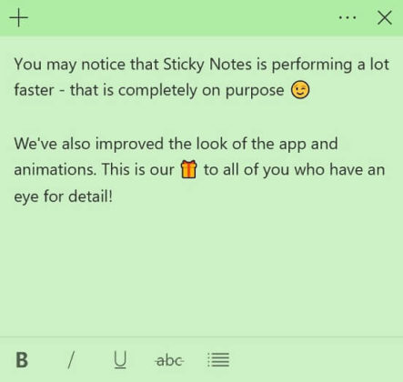 微软Sticky Notes升级：新增Dark模式