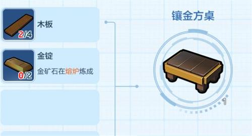 乐高无限镶金方桌怎么做？镶金方桌制作方法及作用解析
