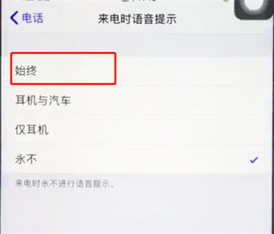 ios12中开启来电语音播报的具体操作流程