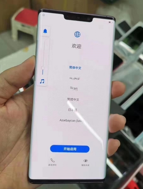 瀑布屏亮屏惊艳 华为Mate 30 Pro真机上手照曝光