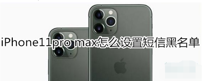 iPhone11pro max短信黑名单怎么设置?