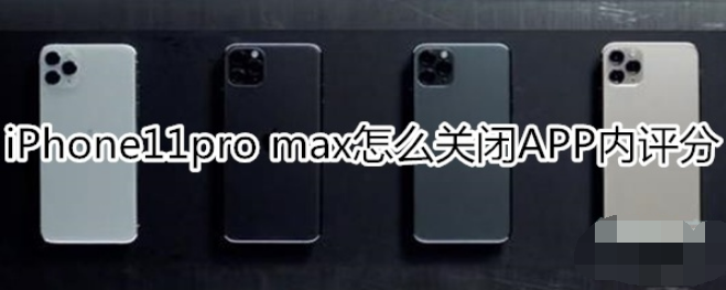 iPhone11pro max关闭APP内评分提醒教程