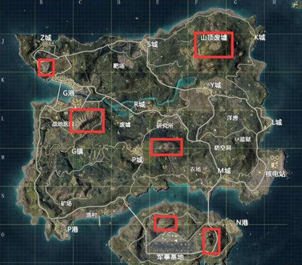和平精英凿冰地点汇总
