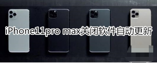 iPhone11pro ma怎么关闭软件自动更新