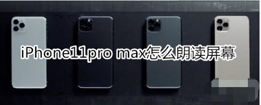 iPhone11pro max怎么朗读屏幕