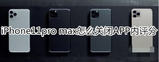 iPhone11pro max如何关闭APP内评分提醒