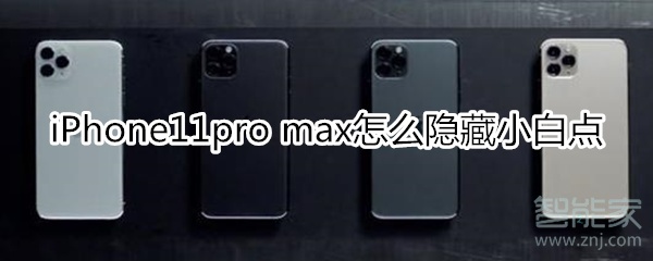 iPhone11pro max如何隐藏小白点？