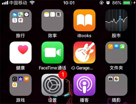 在iPhonexs中如何调整桌面图标大小