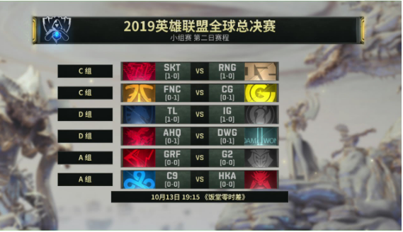 英雄联盟S9小组赛即将打响 RNG对战STK!