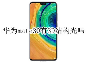 华为mate30有3D结构光吗