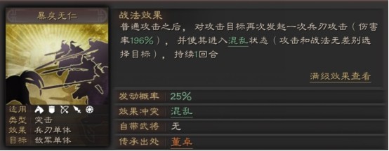 三国志战略版暴戾无仁战法搭配武将推荐