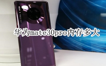 华为mate30pro内存是多少