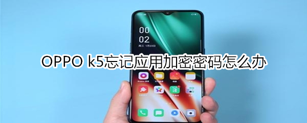 OPPO k5忘记应用加密密码怎么办？