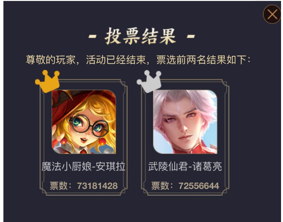 王者荣耀魔法小厨娘和武陵仙君确认返场 猴子终究败北