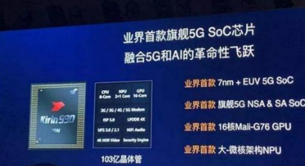 麒麟990 5G和麒麟990有什么区别