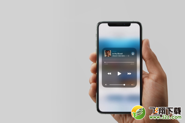 苹果iPhone xs打开控制中心方法教程_52z.com