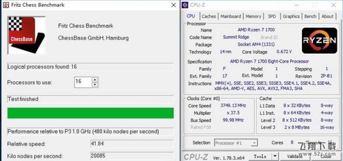 R7-1700和i7-6800K处理评测对比_52z.com