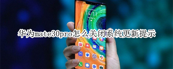 华为mate30pro如何关闭系统更新提示