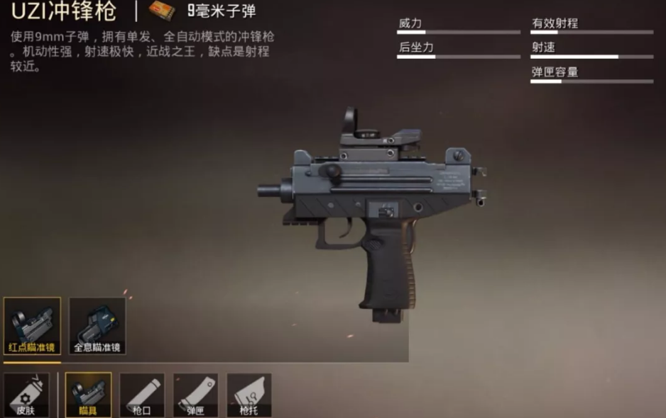和平精英UZI用什么瞄具好？