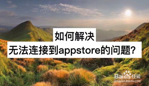 怎么解决无法连接到appstore