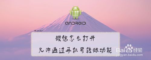 微信如何打开允许通过手机号转账功能？