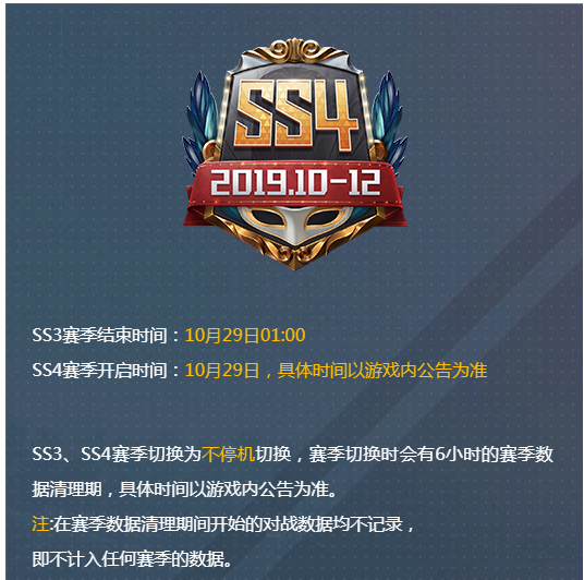 和平精英SS4赛季什么时候上线